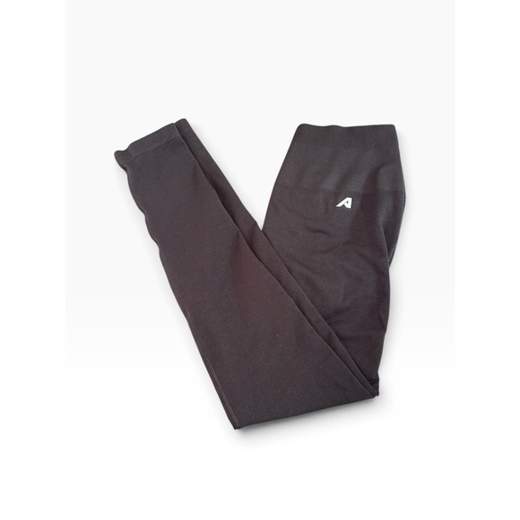 Alphalete Pants - Alphalete Women's M Seamless Leggings Black Charcoal High Rise Workout Gym